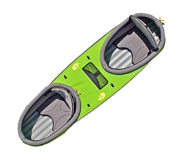 Advanced Elements Advanced Frame Convertible Single Deck or Double Deck Converter Double Deck Converter / Lime Green kayak