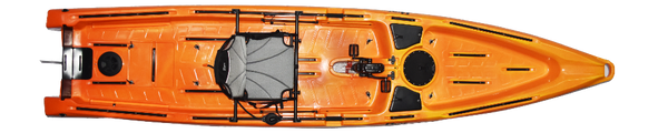 Riot Mako 14 impulse Pedal Drive Angler Kayak