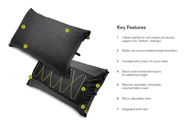 Nemo Fillo™ Wide Lightweight Camping Pillow
