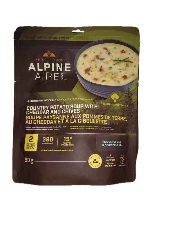 AlpineAire Country Potato Soup with Cheddar & Chives - 2 Servings