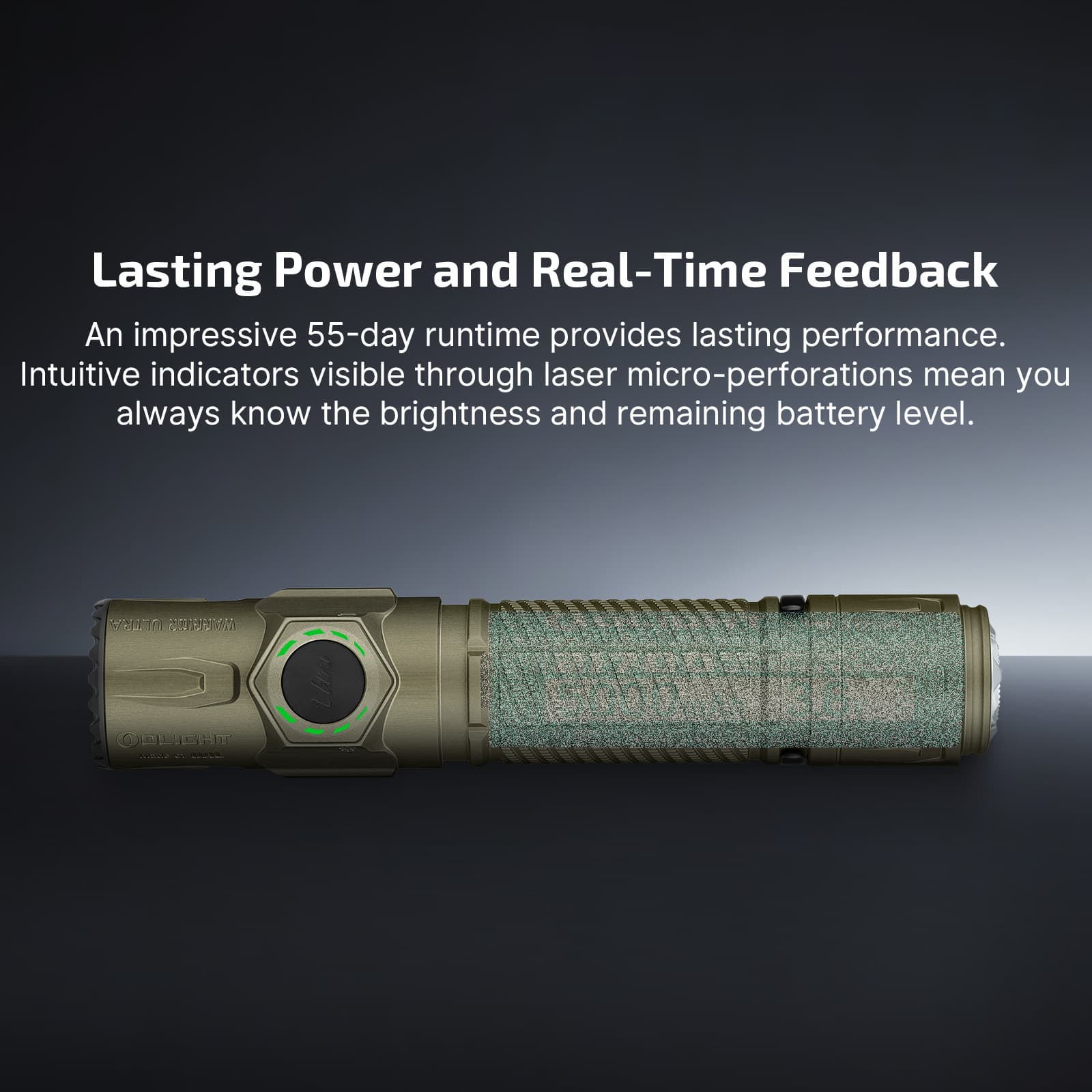 Olight Warrior Ultra 2500 Lumens Tactical Flashlight with OAL Material