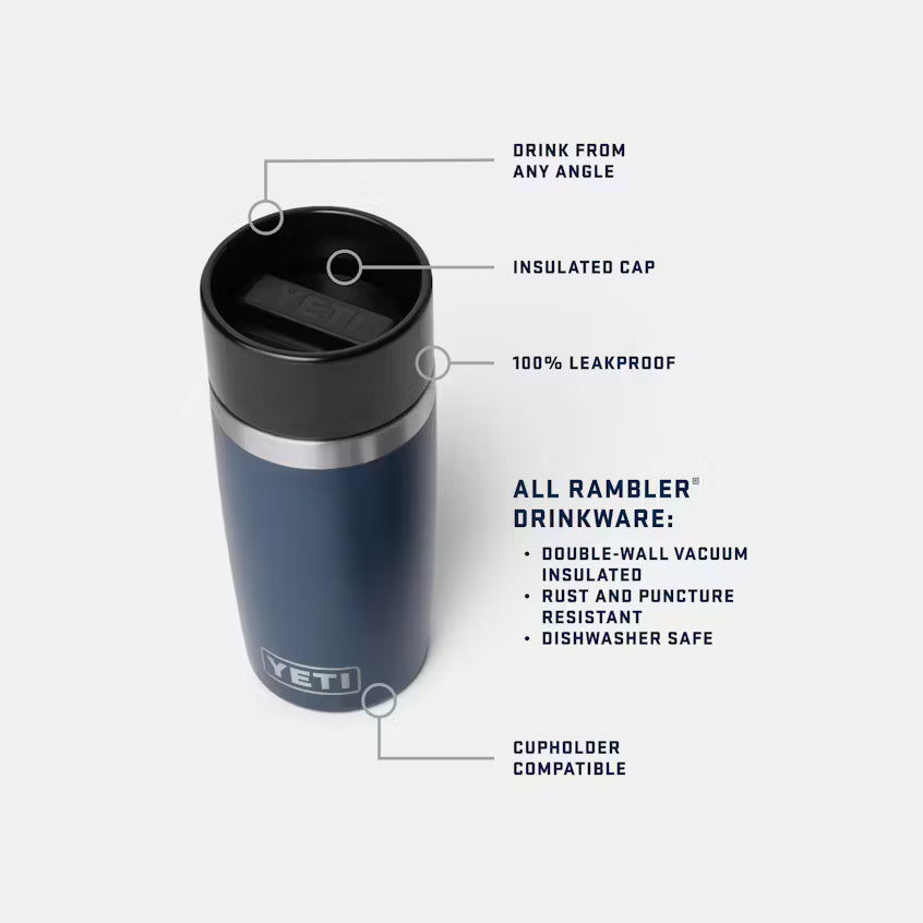 Yeti Rambler 12oz / 355ml Travel Bottle with Commuter Cap