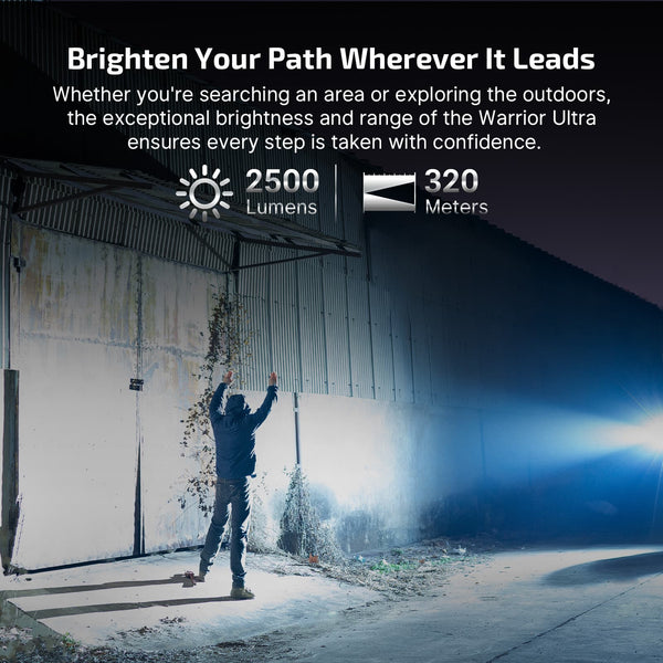 Olight Warrior Ultra 2500 Lumens Tactical Flashlight with OAL Material