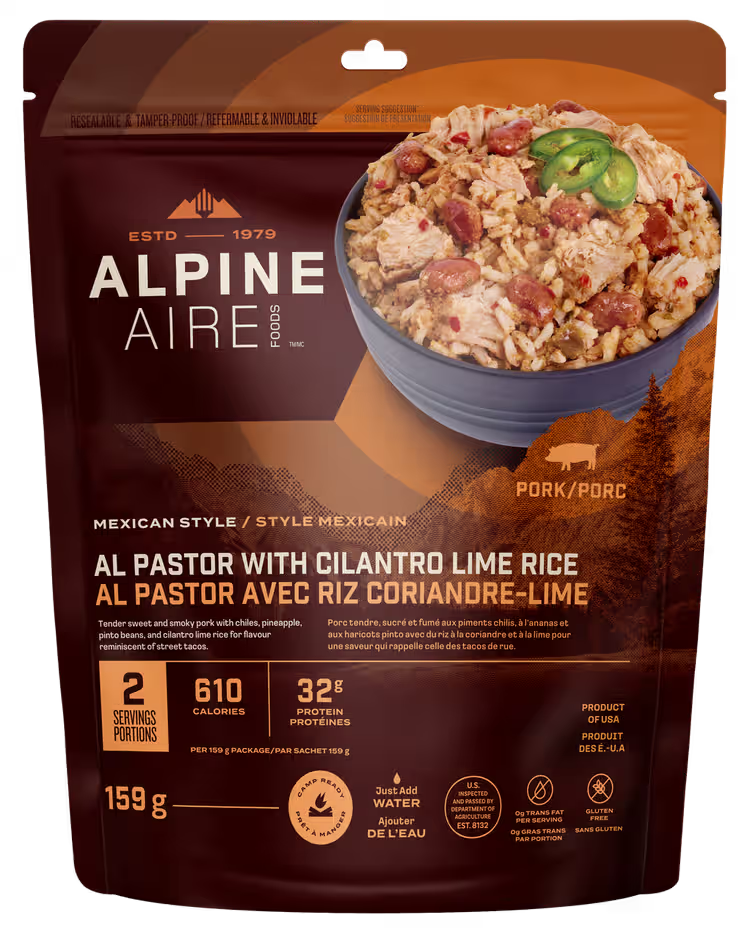 AlpineAire Al Pastor With Cilantro Lime Rice - 2 Servings