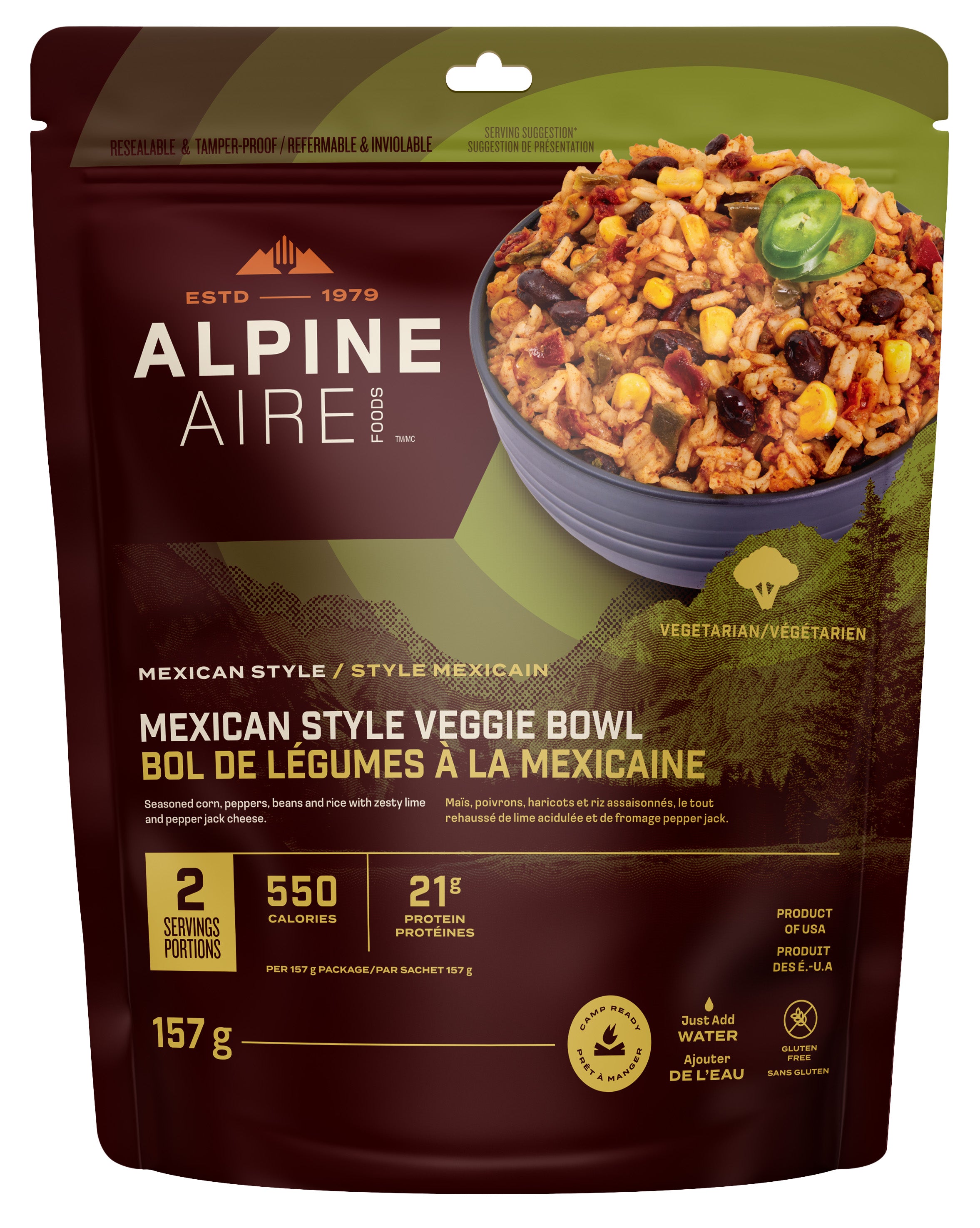 AlpineAire Mexican Style Veggie Bowl