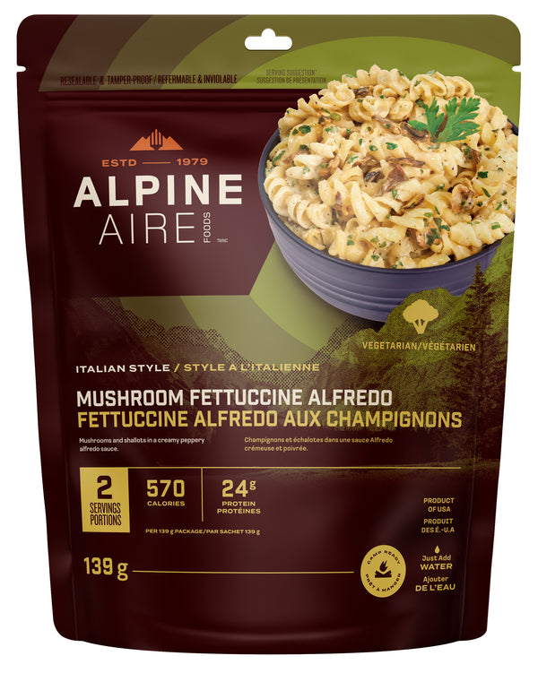 AlpineAire Wild Mushroom Fettucine Alfredo
