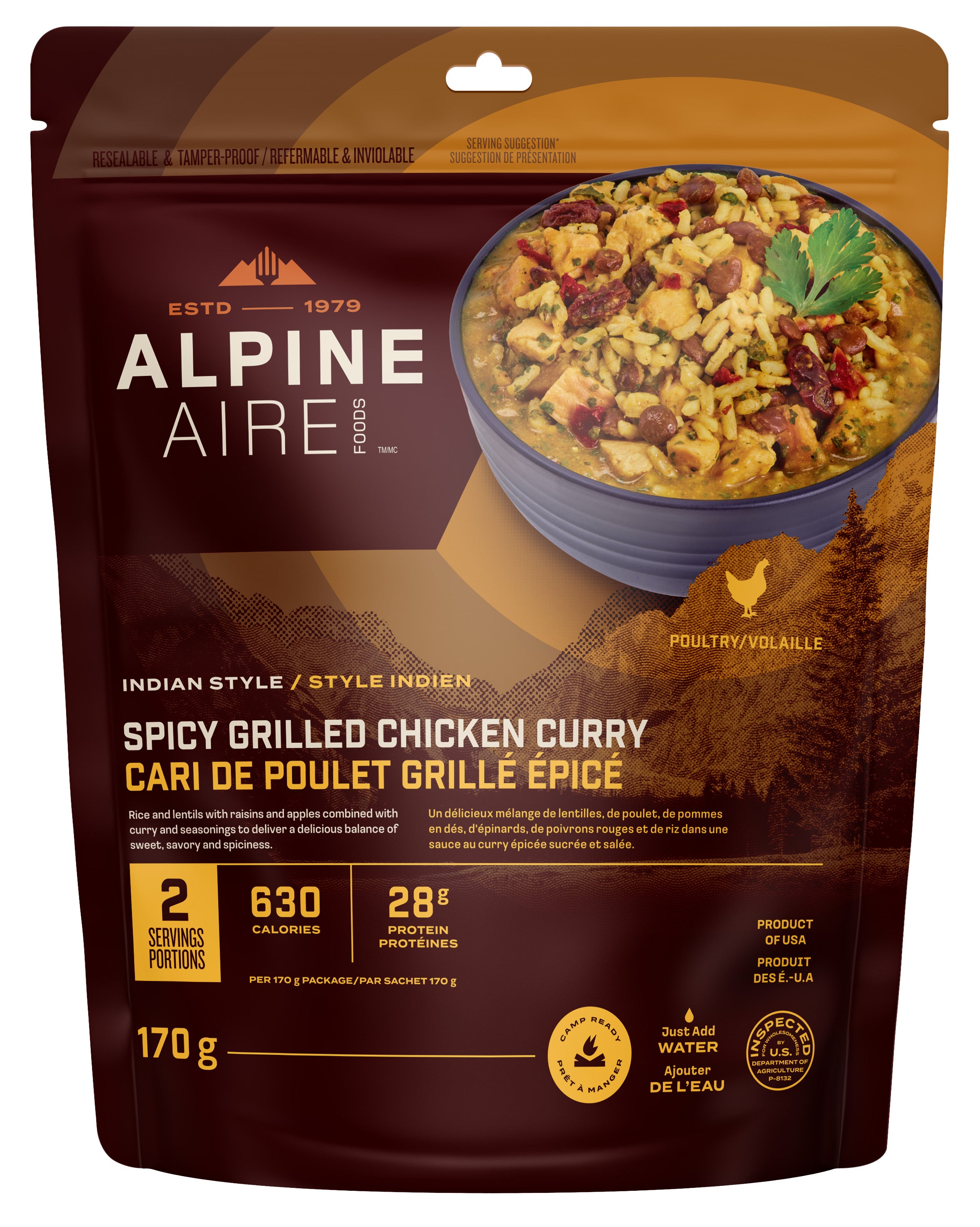 AlpineAire Spicy Grilled Chicken Curry