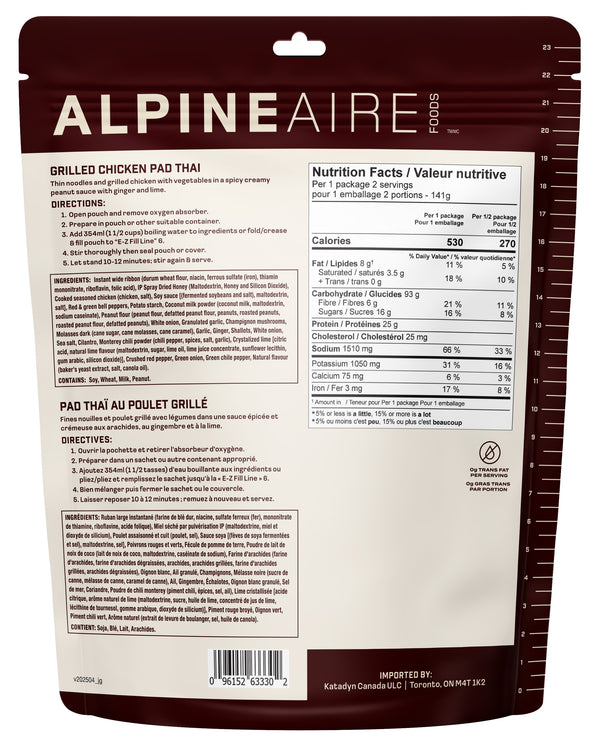 AlpineAire Grilled Chicken Pad Thai - 2 Servings