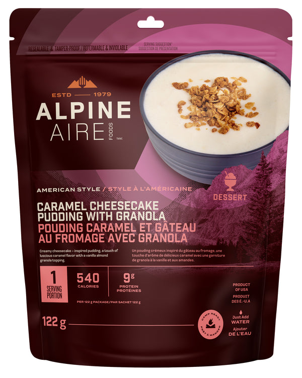 AlpineAire Caramel Cheesecake Pudding w/ Granola