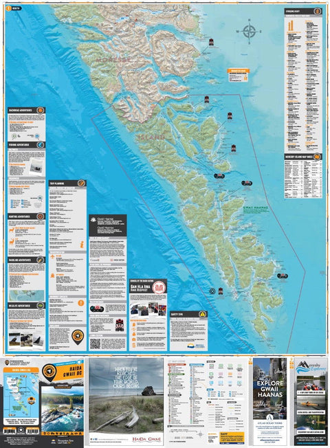 BRMB Haida Gwaii Waterproof Map 4th Ed.