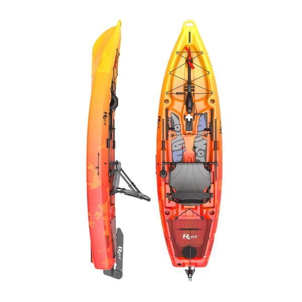 Riot Mako 10.5 Impulse Drive Angler Fishing Kayak
