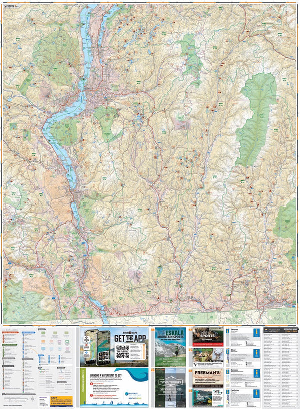 BRMB Okanagan Valley & Shuswap BC Waterproof Map 3rd Ed.