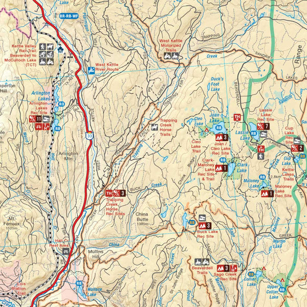 BRMB Okanagan Valley & Shuswap BC Waterproof Map 3rd Ed.