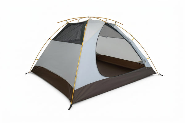 Mountainview ECO 3 Person Tent – door open showing mesh interior
