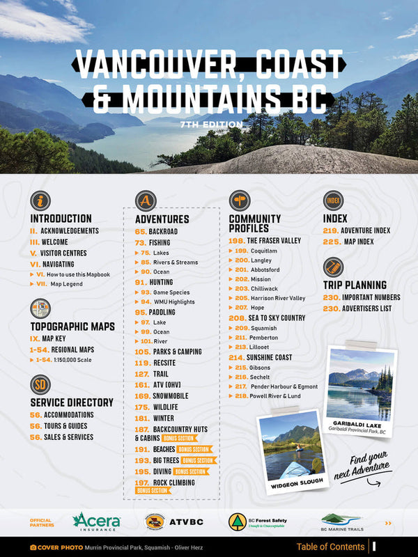 BRMB Vancouver, Coast & Mountains BC Mapbook 7th Ed.