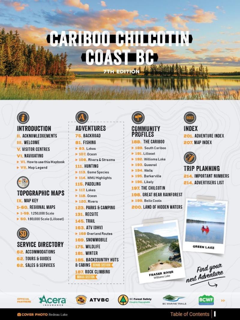 BRMB Cariboo Chilcotin Coast BC Mapbook, 7th Edition