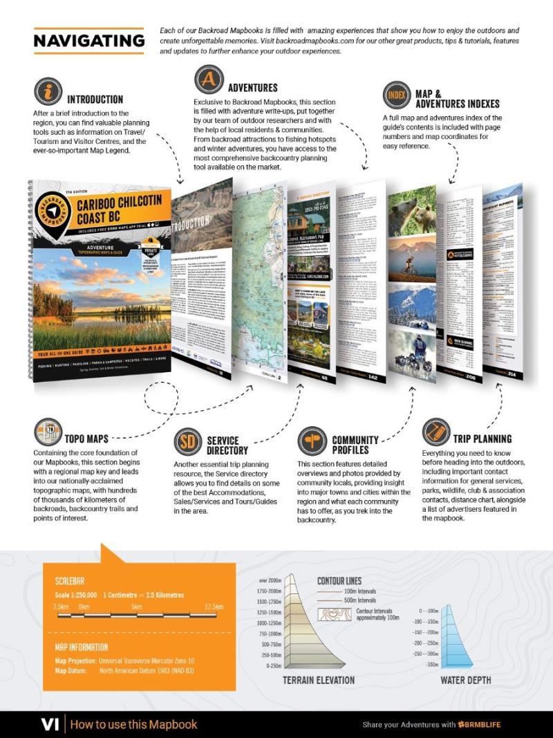BRMB Cariboo Chilcotin Coast BC Mapbook, 7th Edition