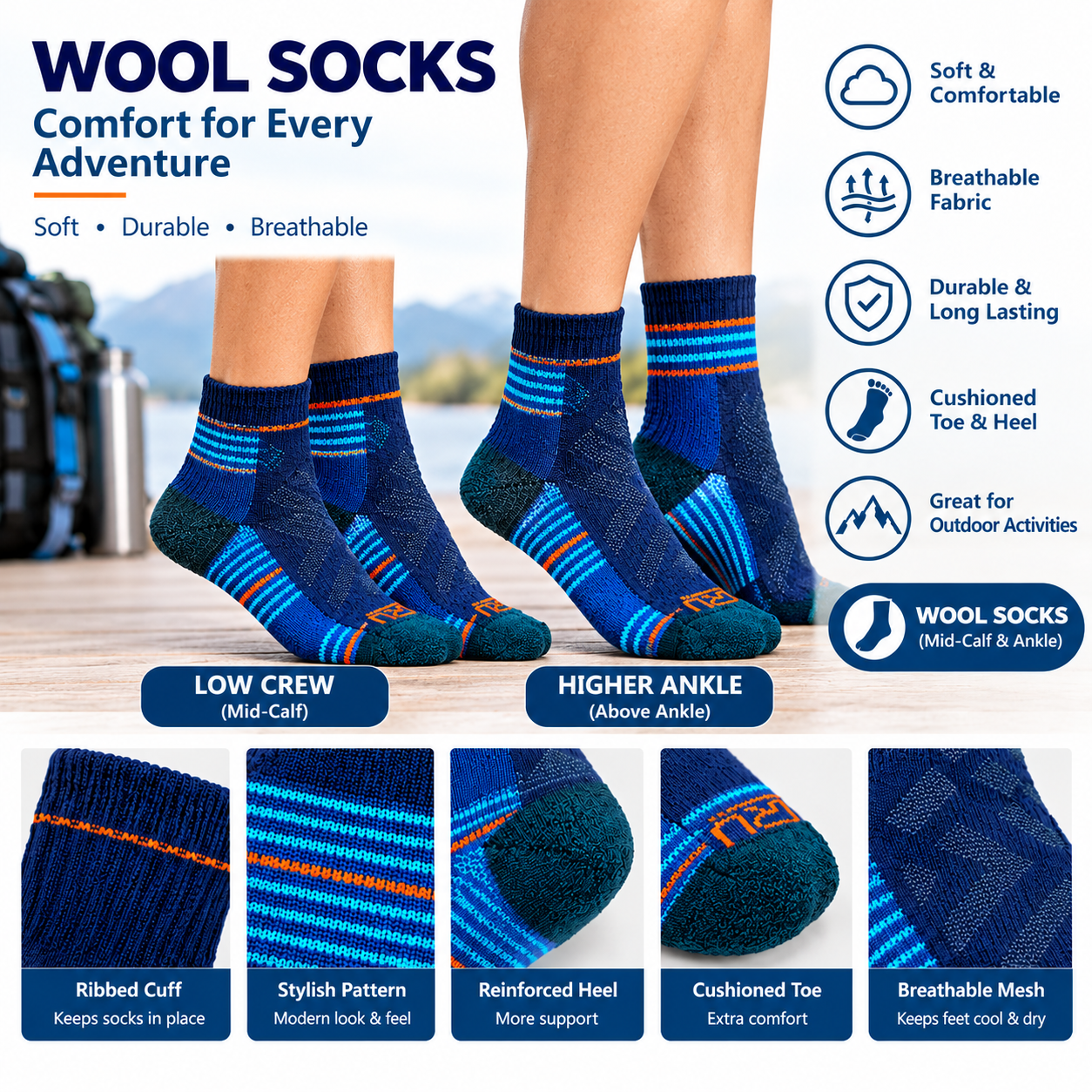 KORU Merino Wool HikePro Socks