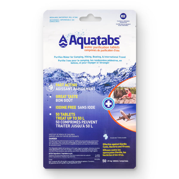 Aquatabs Water Purification Tablets (50 pack)