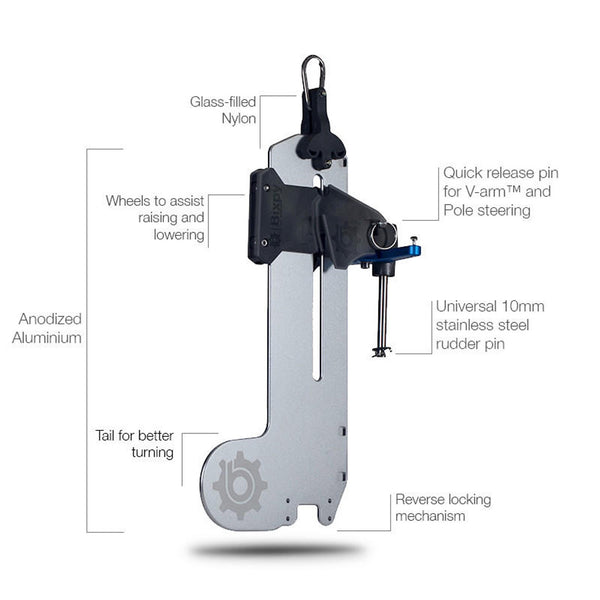 Bixpy Versa Rudder Pole Steering with Telescopic Handle