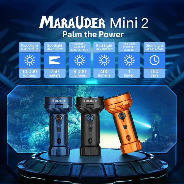 Olight Marauder Mini 2 Compact Powerful Flashlight