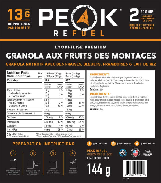 Peak Refuel - Mountain Berry Granola