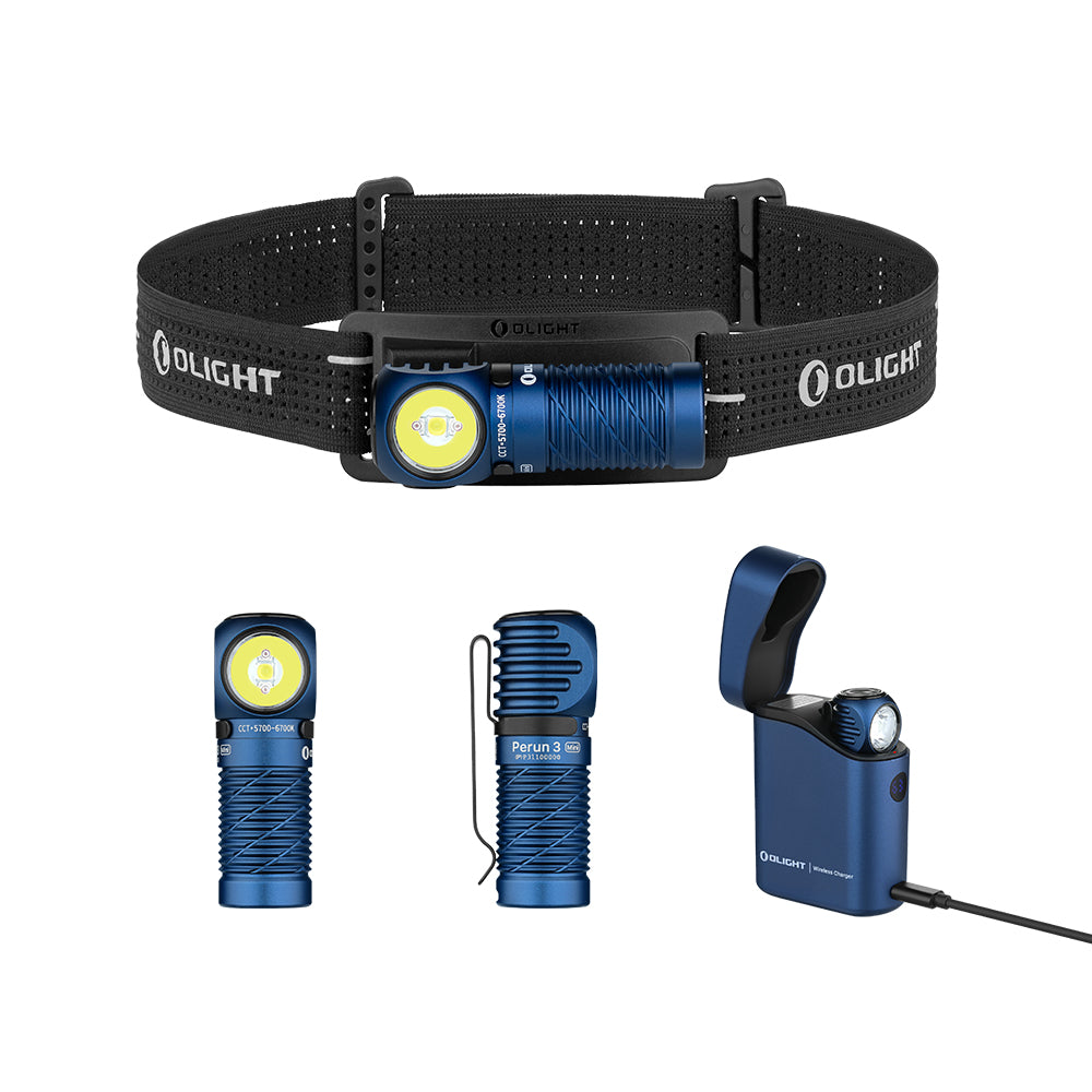 Olight Perun 3 Mini Headlamp & Flashlight with Red and White Light