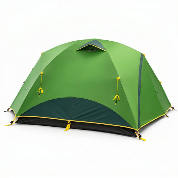 Mountainview ECO 3 Person Tent – side profile with fly showing vestibule