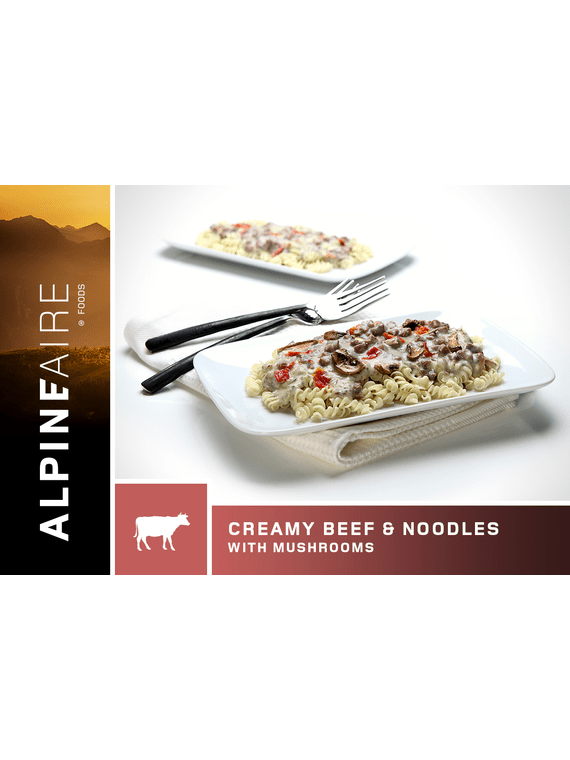 AlpineAire Creamy Beef & Noodles with Mushrooms