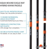 Aqua Bound MantaRay Hybrid 2-Piece White FG Blade/Posi-Lok Carbon Shaft