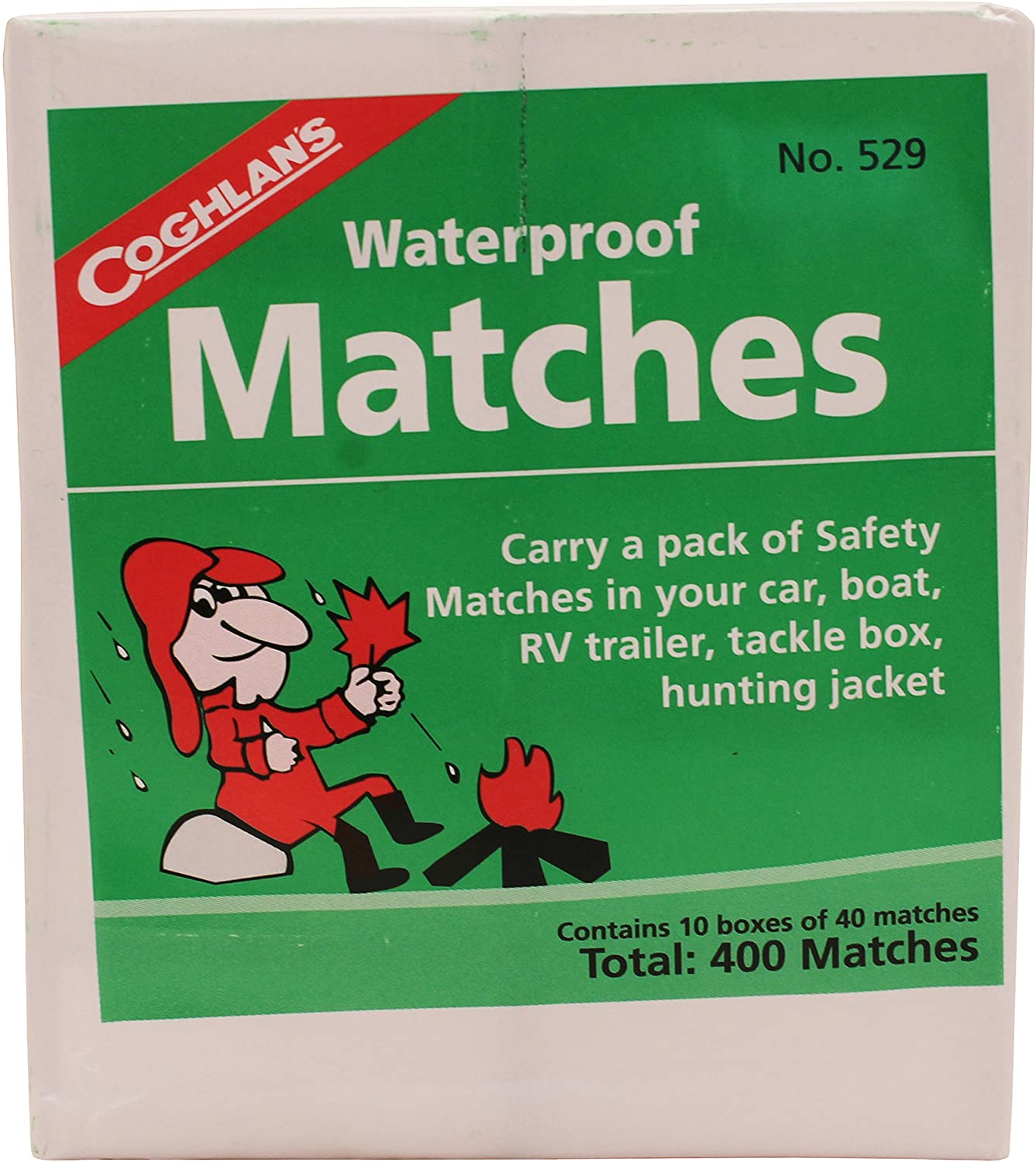 Coghlan's Waterproof Matches, 10 box pack