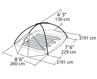 el tente El Capitan 4+ Outfitter tent