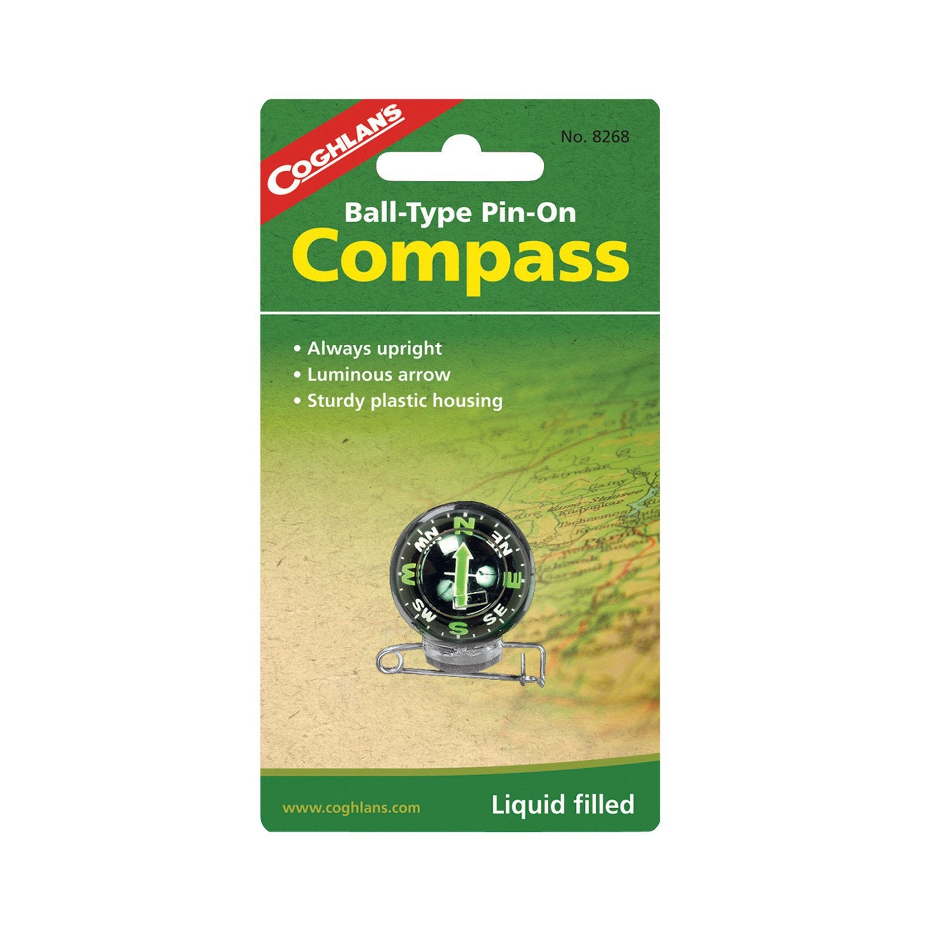 Coghlans Coghlans Ball-Type Pin-On Compass camping