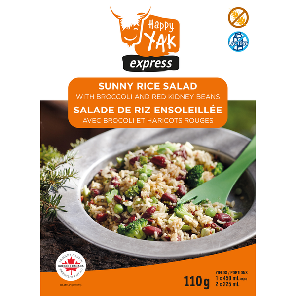 Happy Yak Sunny Rice Salad+ Broccoli & kidney bean
