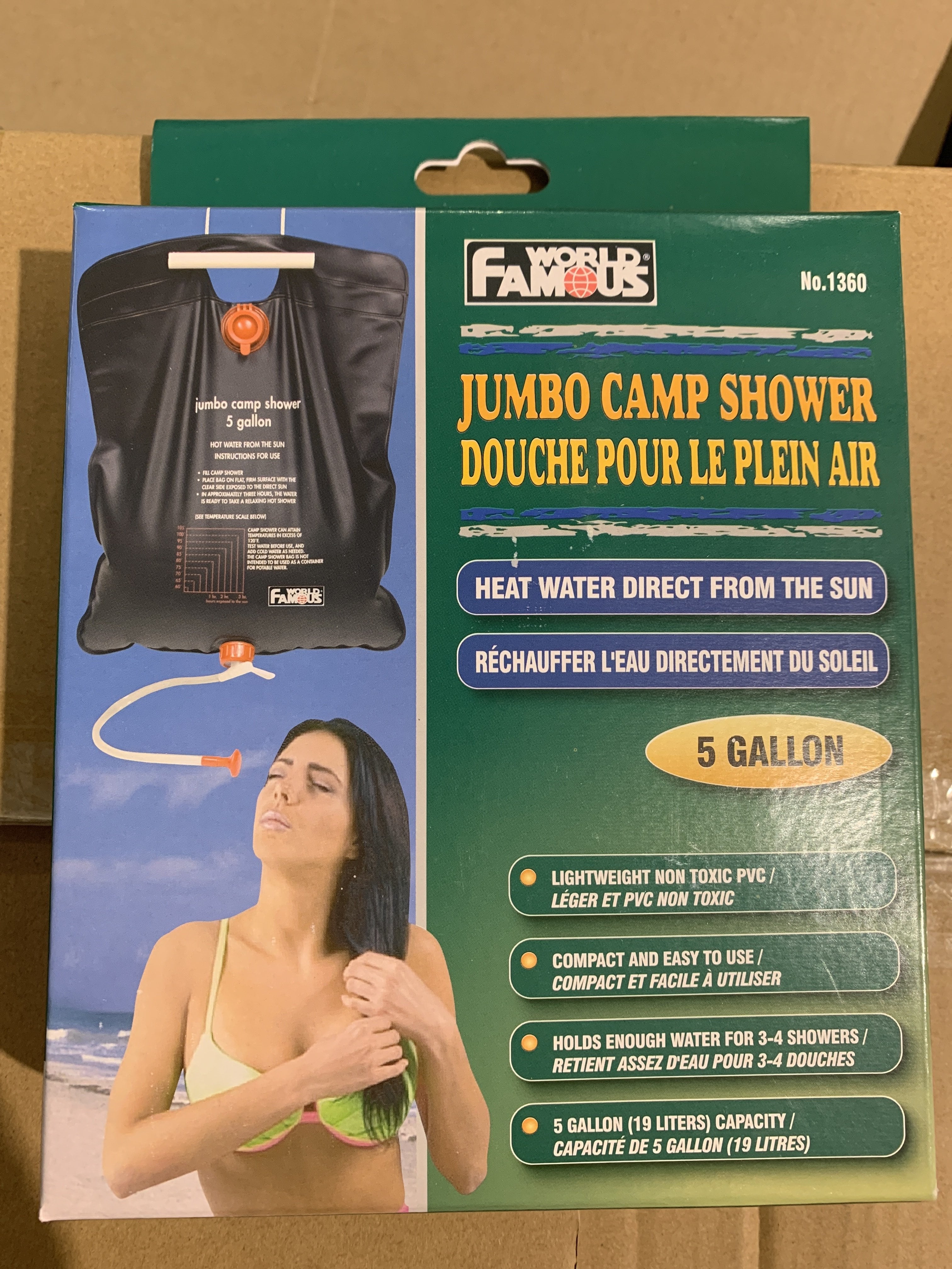 Jumbo Camp Shower//Solar shower 19L