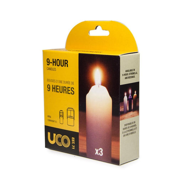 UCO 9 hour Candles Replacements (3set)