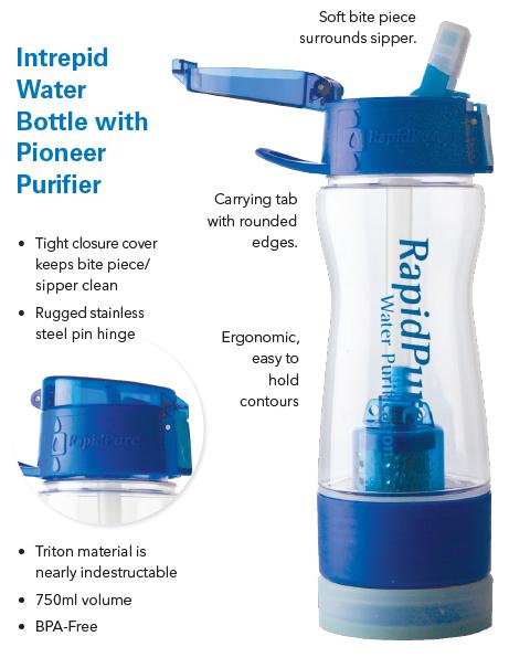 Rapid Pure Intrepid® Water Bottle w/Pioneer System